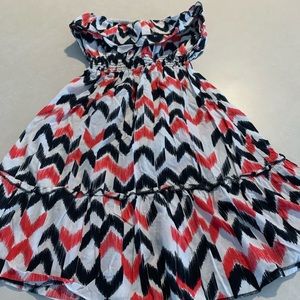 Chevron Knee long dress or swimsuit coverup